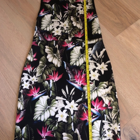 Topshop Black Floral Dress Size 6 - Picture 2 of 5